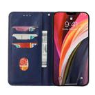 For Huawei P40 Magnetic Horizontal Flip Leather Case with Holder & Card Slots & Wallet(Blue) - 4