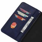 For Huawei P40 Magnetic Horizontal Flip Leather Case with Holder & Card Slots & Wallet(Blue) - 5