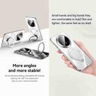 For Huawei Mate 70 SULADA Electroplated Transparent MagSafe Holder Phone Case(Black) - 3
