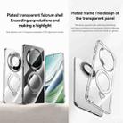 For Huawei Mate 60 SULADA Electroplated Transparent MagSafe Holder Phone Case(Black) - 2