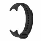 For Xiaomi Smart Band 9 / 9 NFC / 8 / 8 NFC xDfind Metal Buckle Solid Color Silicone Watch Band(Black) - 2