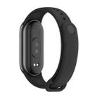 For Xiaomi Smart Band 9 / 9 NFC / 8 / 8 NFC xDfind Metal Buckle Solid Color Silicone Watch Band(Black) - 3