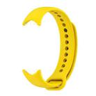 For Xiaomi Smart Band 10 / 9 / 8 xDfind Metal Buckle Solid Color Silicone Watch Band(Yellow) - 2
