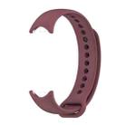 For Xiaomi Smart Band 10 / 9 / 8 xDfind Metal Buckle Solid Color Silicone Watch Band(Wine Red) - 2