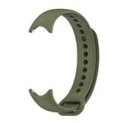 For Xiaomi Smart Band 10 / 9 / 8 xDfind Metal Buckle Solid Color Silicone Watch Band(Army Green) - 2