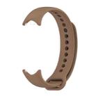 For Xiaomi Smart Band 10 / 9 / 8 xDfind Metal Buckle Solid Color Silicone Watch Band(Coffee Color) - 2
