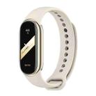 For Xiaomi Smart Band 9 / 9 NFC / 8 / 8 NFC xDfind Metal Buckle Solid Color Silicone Watch Band(Grey) - 1