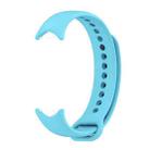 For Xiaomi Smart Band 9 / 9 NFC / 8 / 8 NFC xDfind Metal Buckle Solid Color Silicone Watch Band(Sky Blue) - 2