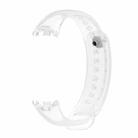 For Xiaomi Smart Band 10 / 9 / 8 xDfind Metal Buckle Solid Color Silicone Watch Band(Transparent) - 2