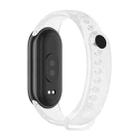 For Xiaomi Smart Band 10 / 9 / 8 xDfind Metal Buckle Solid Color Silicone Watch Band(Transparent) - 3