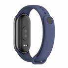 For Xiaomi Smart Band 9 / 9 NFC / 8 / 8 NFC xDfind Metal Buckle Solid Color Silicone Watch Band(Midnight Blue) - 3