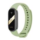 For Xiaomi Smart Band 9 / 9 NFC / 8 / 8 NFC xDfind Metal Buckle Solid Color Silicone Watch Band(Taro Purple) - 1