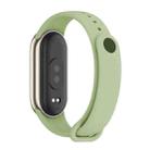 For Xiaomi Smart Band 9 / 9 NFC / 8 / 8 NFC xDfind Metal Buckle Solid Color Silicone Watch Band(Taro Purple) - 3