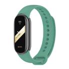For Xiaomi Smart Band 9 / 9 NFC / 8 / 8 NFC xDfind Metal Buckle Solid Color Silicone Watch Band(Crow Blue) - 1