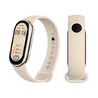 For Xiaomi Smart Band 10 / 9 / 8 xDfind Metal Buckle Solid Color Silicone Watch Band(Quiet White) - 1