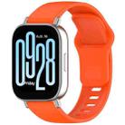 For Redmi Watch 5 Active / Watch 5 Lite xDfind Solid Color Reverse Buckle Silicone Watch Band(Orange) - 1