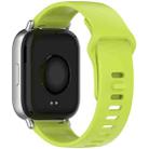 For Redmi Watch 5 Active / Watch 5 Lite xDfind Solid Color Reverse Buckle Silicone Watch Band(Lemon Green) - 2
