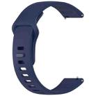 For Redmi Watch 5 Active / Watch 5 Lite xDfind Solid Color Reverse Buckle Silicone Watch Band(Dark Blue) - 3
