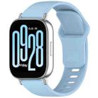 For Redmi Watch 5 Active / Watch 5 Lite xDfind Solid Color Reverse Buckle Silicone Watch Band(Light Blue) - 1