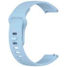 For Redmi Watch 5 Active / Watch 5 Lite xDfind Solid Color Reverse Buckle Silicone Watch Band(Light Blue) - 3