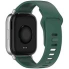 For Redmi Watch 5 Active / Watch 5 Lite xDfind Solid Color Reverse Buckle Silicone Watch Band(Pine Green) - 2