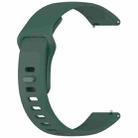 For Redmi Watch 5 Active / Watch 5 Lite xDfind Solid Color Reverse Buckle Silicone Watch Band(Pine Green) - 3