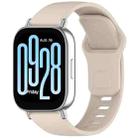 For Redmi Watch 5 Active / Watch 5 Lite xDfind Solid Color Reverse Buckle Silicone Watch Band(Ivory White) - 1