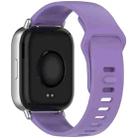 For Redmi Watch 5 Active / Watch 5 Lite xDfind Solid Color Reverse Buckle Silicone Watch Band(Lavender Purple) - 2