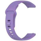 For Redmi Watch 5 Active / Watch 5 Lite xDfind Solid Color Reverse Buckle Silicone Watch Band(Lavender Purple) - 3