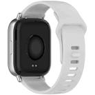 For Redmi Watch 5 Active / Watch 5 Lite xDfind Solid Color Reverse Buckle Silicone Watch Band(Grey) - 2