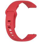 For Redmi Watch 5 Active / Watch 5 Lite xDfind Solid Color Reverse Buckle Silicone Watch Band(Red) - 3