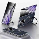 For OPPO Find N5 SULADA Top Grain Leather MagSafe Magnetic Holder Phone Case(Blue) - 1