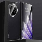 For OPPO Find N5 SULADA Frameless Top Layer Cowhide Leather Hybrid PC Phone Case(Black) - 1