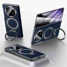For OPPO Find N5 SULADA Kevlar Texture MagSafe Magnetic Holder Phone Case(Blue) - 1