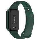 For Redmi Watch 2 xDfind Solid Color Silicone Integrated Watch Band(Dark Green) - 2