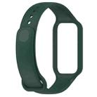 For Redmi Watch 2 xDfind Solid Color Silicone Integrated Watch Band(Dark Green) - 3