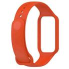 For Redmi Watch 2 xDfind Solid Color Silicone Integrated Watch Band(Orange) - 3