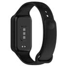 For Redmi Watch 2 xDfind Solid Color Silicone Integrated Watch Band(Black) - 2