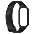 For Redmi Watch 2 xDfind Solid Color Silicone Integrated Watch Band(Black) - 3