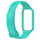 For Redmi Watch 2 xDfind Solid Color Silicone Integrated Watch Band(Cyan) - 3