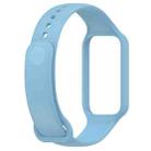 For Redmi Watch 2 xDfind Solid Color Silicone Integrated Watch Band(Sky Blue) - 3