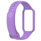 For Redmi Watch 2 xDfind Solid Color Silicone Integrated Watch Band(Purple) - 3