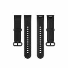 For Xiaomi Mi Watch Lite / Redmi Watch xDfind Silicone Watch Band(Black) - 2