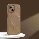 For iPhone 15 Armor MagSafe Magnetic TPU Hybrid PC Phone Case(Desert Gold) - 1