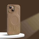 For iPhone 13 Armor MagSafe Magnetic TPU Hybrid PC Phone Case(Desert Gold) - 1