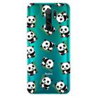 For Xiaomi Redmi 9 Coloured Drawing Pattern Highly Transparent TPU Protective Case(Panda) - 1