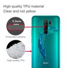 For Xiaomi Redmi 9 Coloured Drawing Pattern Highly Transparent TPU Protective Case(Feather) - 3