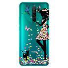 For Xiaomi Redmi 9 Coloured Drawing Pattern Highly Transparent TPU Protective Case(Girl) - 1