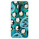 For Xiaomi Redmi 9 Coloured Drawing Pattern Highly Transparent TPU Protective Case(Penguin) - 1