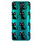 For Xiaomi Redmi 9 Coloured Drawing Pattern Highly Transparent TPU Protective Case(Black Cat) - 1